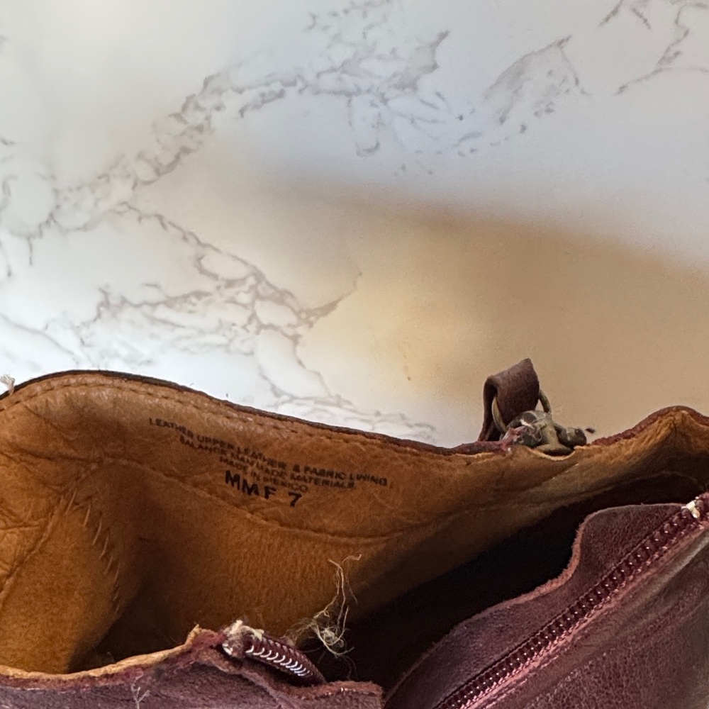 Sofft Maroon Ankle Booties - Picture 5 of 7